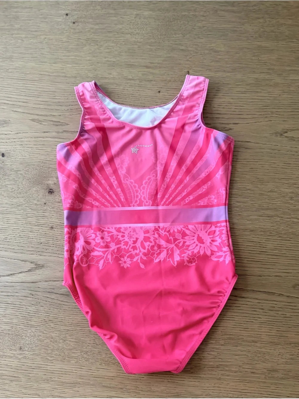 Pink Perfection Crystal-Embellished Girls' Dance Leotard